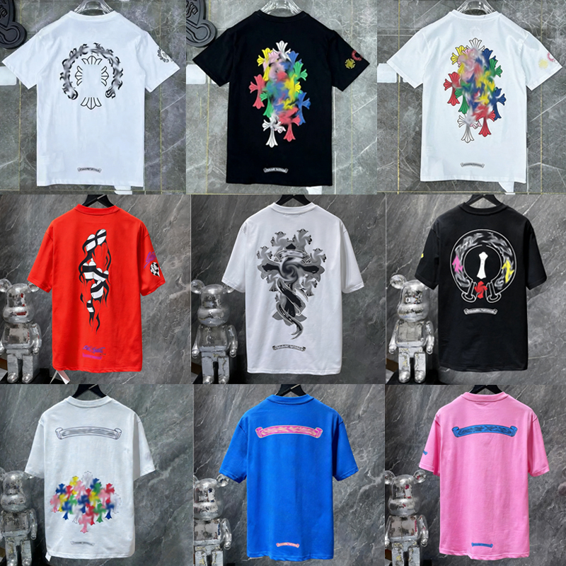 Designer Chrome Tshirt Shirt graphic Tee Mens Designer T Shirt Designer Shirt Tshirt for Men Summer Cotton Round Neck Tees Short Sleeves Chrome Shirts