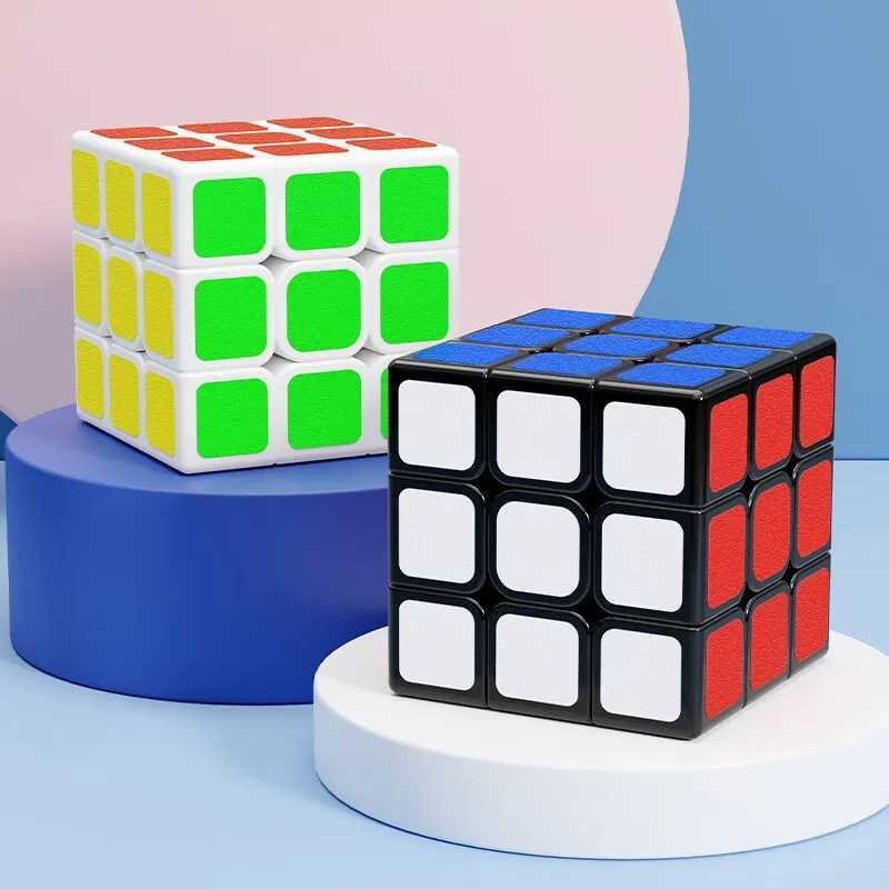 SENGSO Magic Cube 3x3 Frosted Texture Sticker Magic Cube Educational Toys Children Puzzle Toys Designated For Competition Cubes H260314