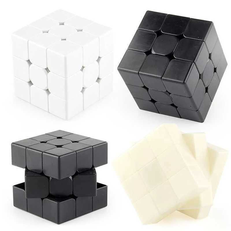 Blank Speed Cube 3x3 DIY Sticker Brain Teaser Puzzles Educational Gifts For Kids Boys Girls Teens Zauberwrfel H260314