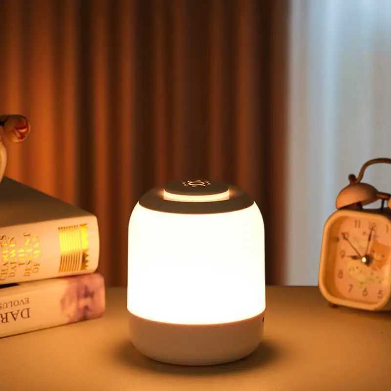 LED Night Lights Adjustable Brightness USB Rechargeable Table Lamp for Kitchen Bedroom Garage Bedroom Bedside Camping Decor H260318