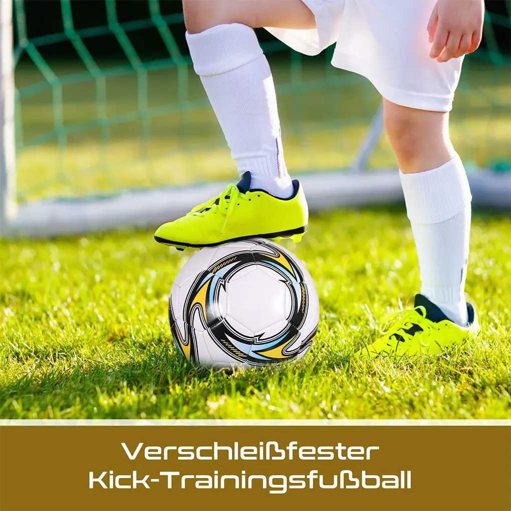 World Football Soccer Balls Official Size5 Machine Sewing PVC Seamless Wearproof Anti-slip Outdoor Match Game Football Training a02 M260318