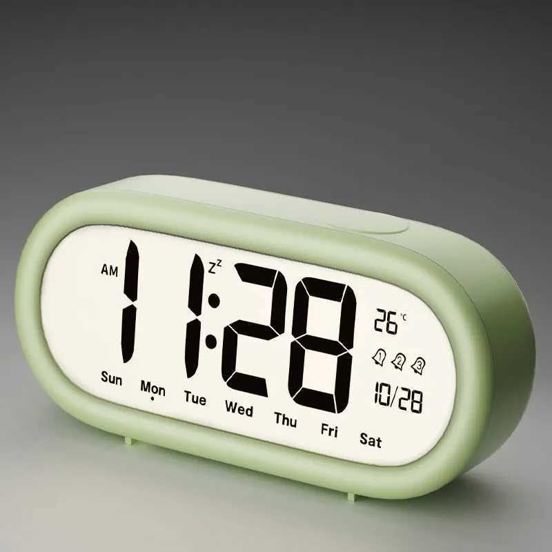 1PC Alarm Clock for Students Large Screen Clear Numbers New Smart Electronic Clock Desktop Childrens Home Products D2603181