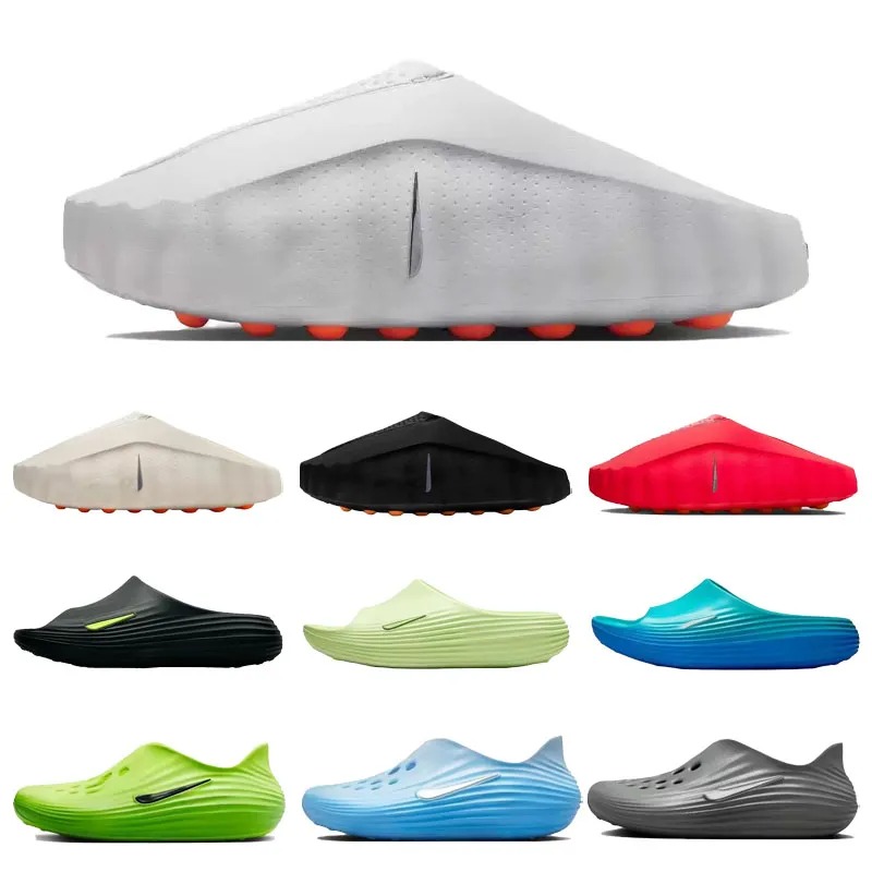 New Desginer Mind 001 Slide Slides Slippers Soft Rubber Tech Comfortable high quality Sandals Mules Clog Red Bone Light Smoke Grey Men Women Summer Shoes Size 36-45 AAA
