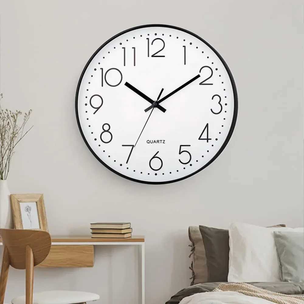 Luminous Wall Clock Large Dial Wall Hanging Clock Travel Time Accuracy Travel Time Accuracy for School Decoration Bedroom D260318