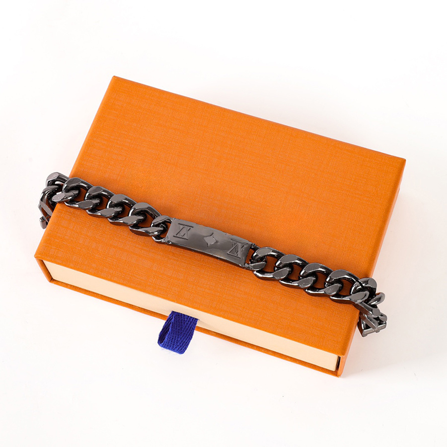 Designer Bracelet Men and Women Hip Hop Bracelet High Quality Titanium Steel Ancient Bar Bracelet Fashion Trend Festival