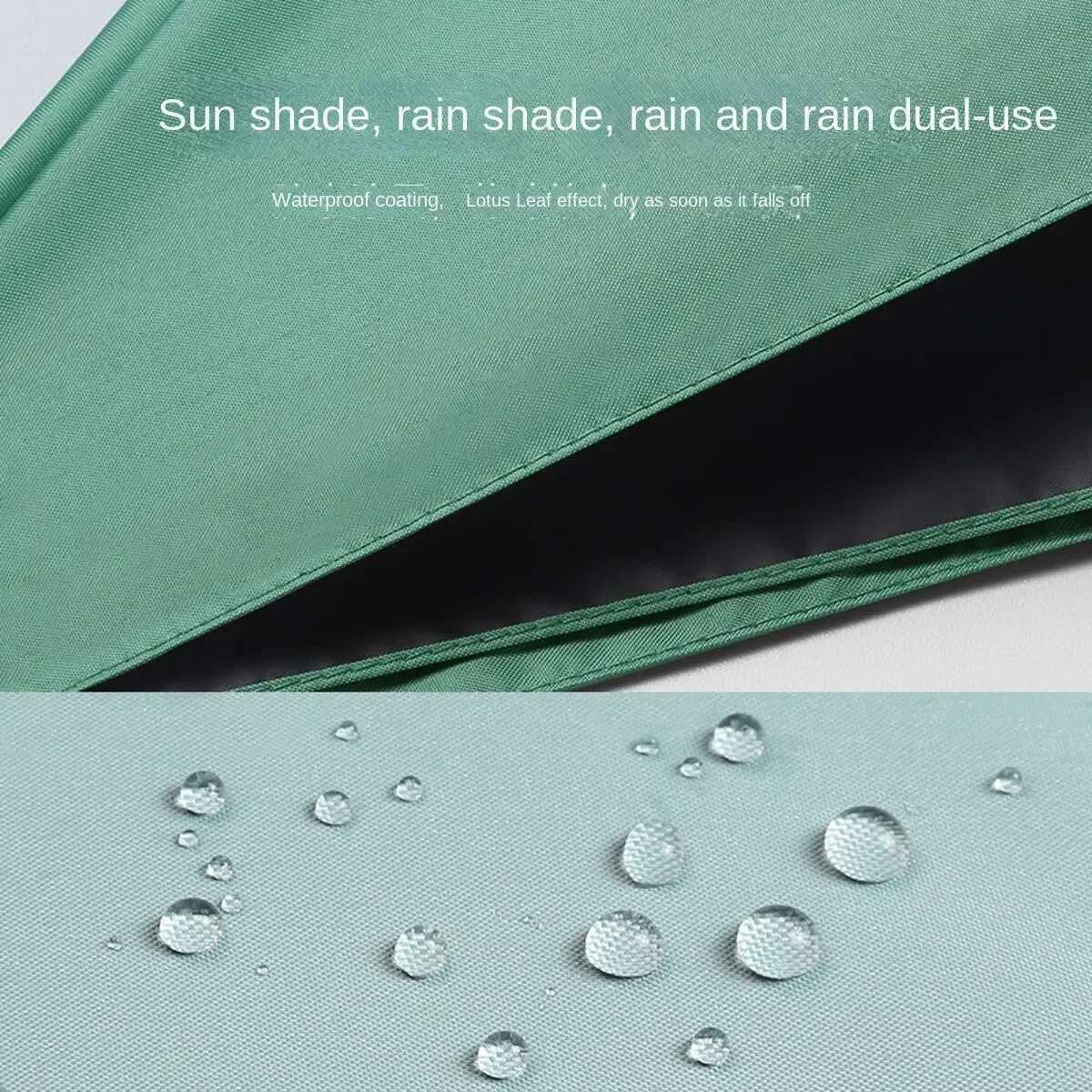 Capsule Umbrella Portable Mini Sunshade Sunscreen Rain Umbrella Black Rubber Alloy Handle Foldable Sun Rain Dual Use H260318 - view 7