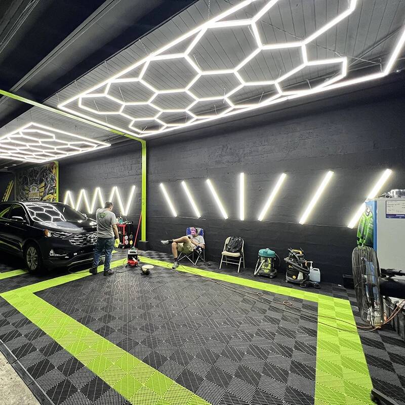 Car Wash Floor Grating, No-Dig Drain Grates for Car Washes, Plastic Interlocking Partition Panels, Grating Mats
