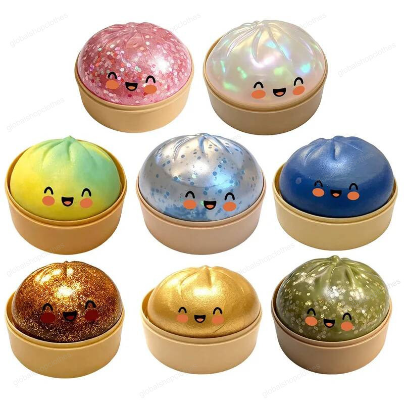 Needoh New Giant Squishys Colorful Stress Fidget Simulation Flash Dumpling Pressure Ball Slow Rebound Soft Pinch Toys