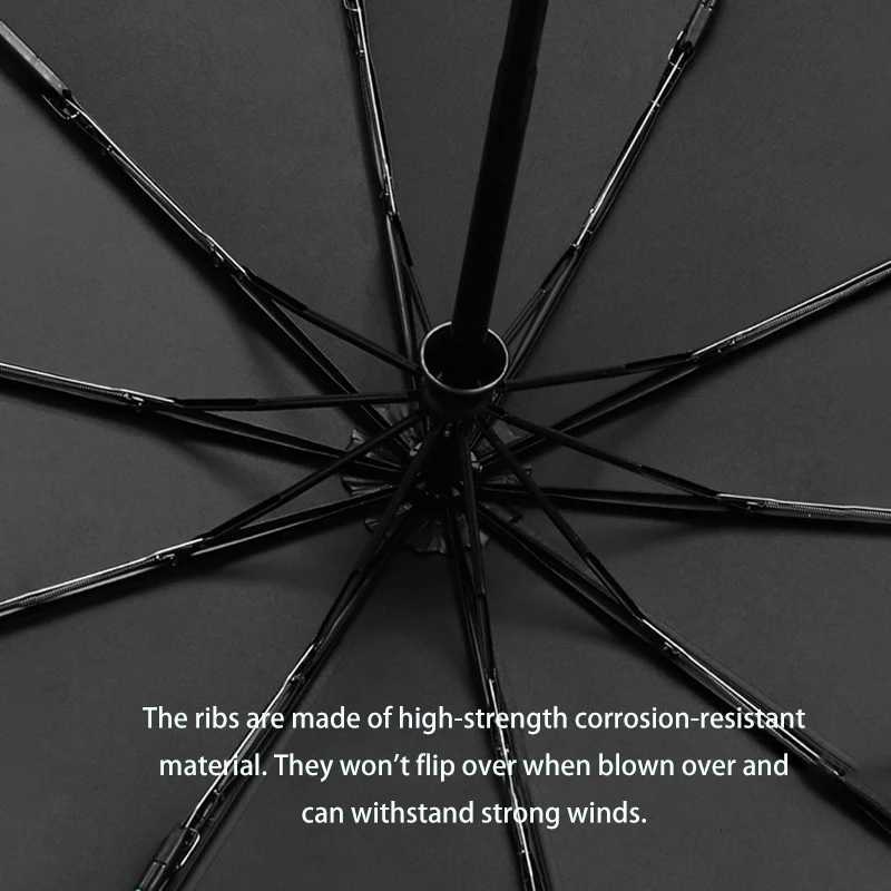 Fully automatic buckle sun umbrella for sunny and rainy days foldable and convenient rainproof sun-proof and UV-proof parasol H260318 - view 4
