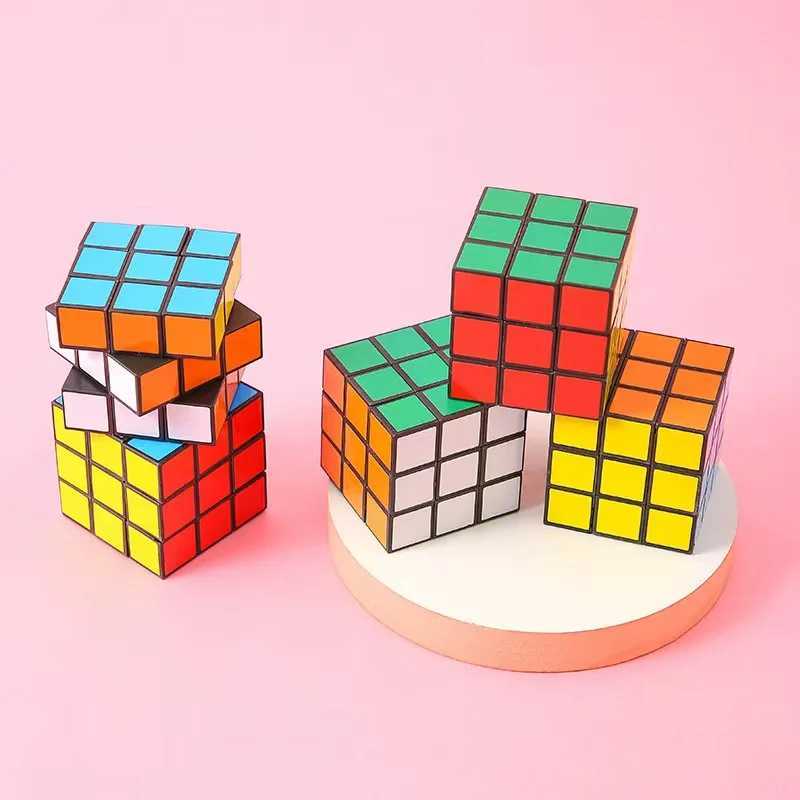 12Pcs 3cm Mini Magic Cube Children Educational Toys Kindergarten Prize Kids Birthday Party Favors Goodie Bag Pinata Fillers H260314