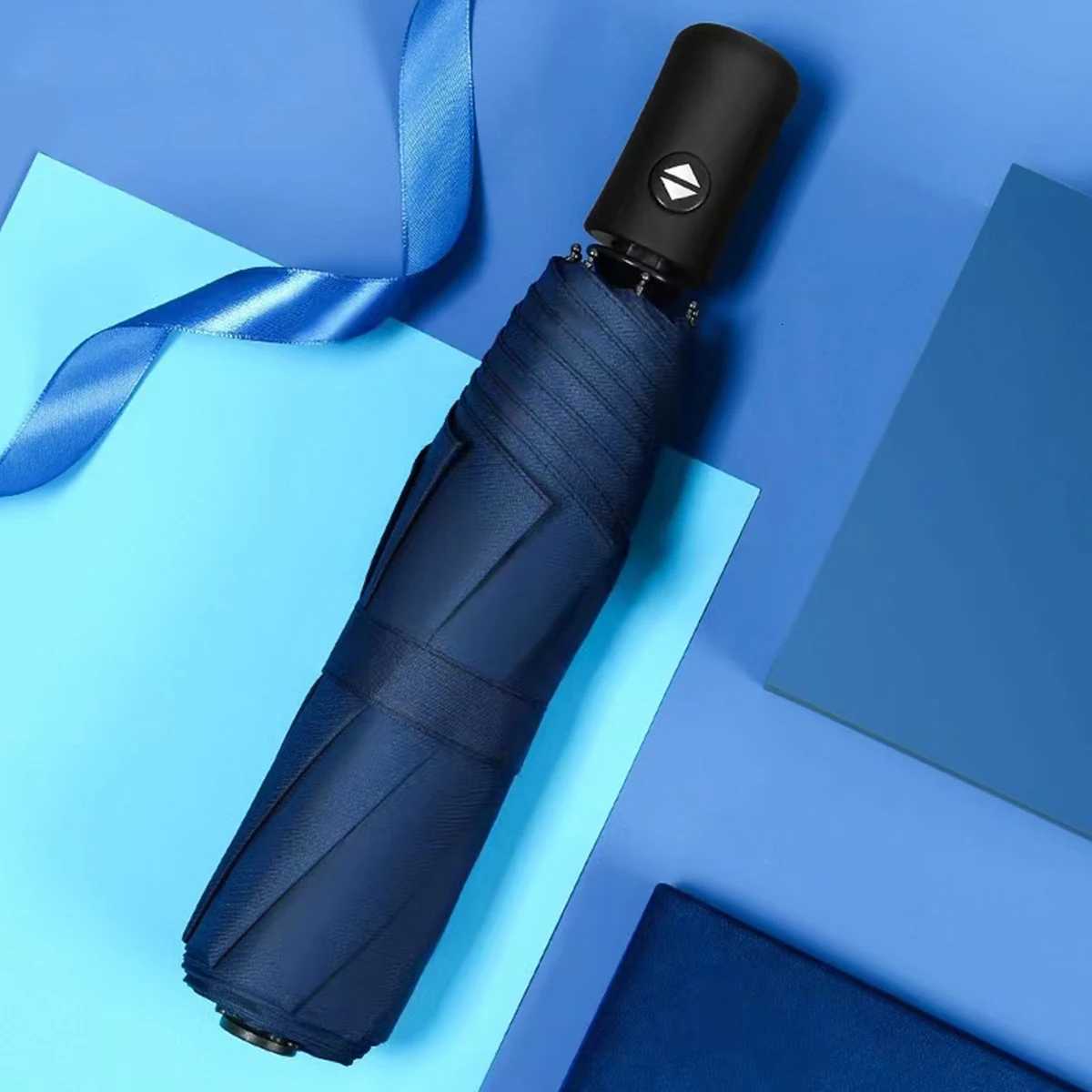 Automatic umbrella eight bone vinyl sunshine and rain dual-purpose sun umbrella sunshade and UV rays automatic folding gift adve H260318 - view 6