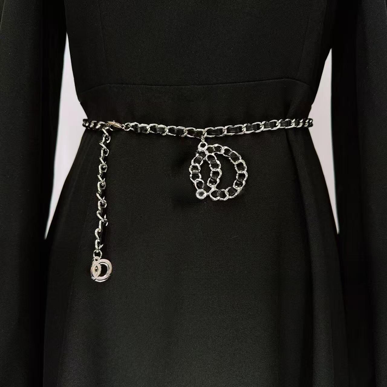 Cc Belt Retro Gold Letter Waist Chain Multi-Functional Decorative Dress For Women High Quality Luxury Charm Denim Belt New d1c