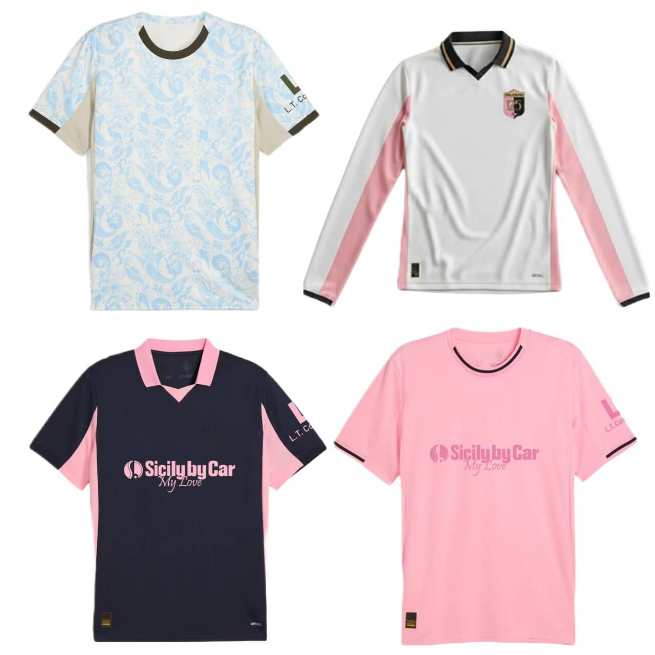 Soccer jersey 25 26 palermos segre Di mariano CGMES VASIC LUND SEGRE DIAKITE buttaro brunori in stock 2025 2026 home Away man kids whie football shirts short sleeve