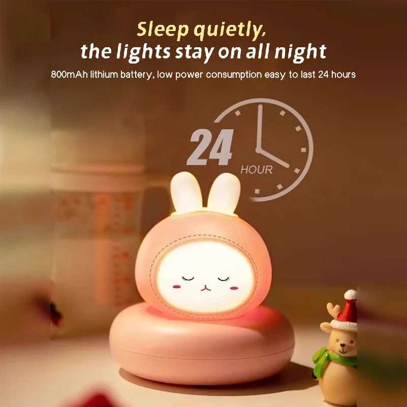 Cute Cartoon LED Night Light with Multi Level Dimming Touch Control Baby Bedside Lamp Essential for Nursery Room Decoration H260318