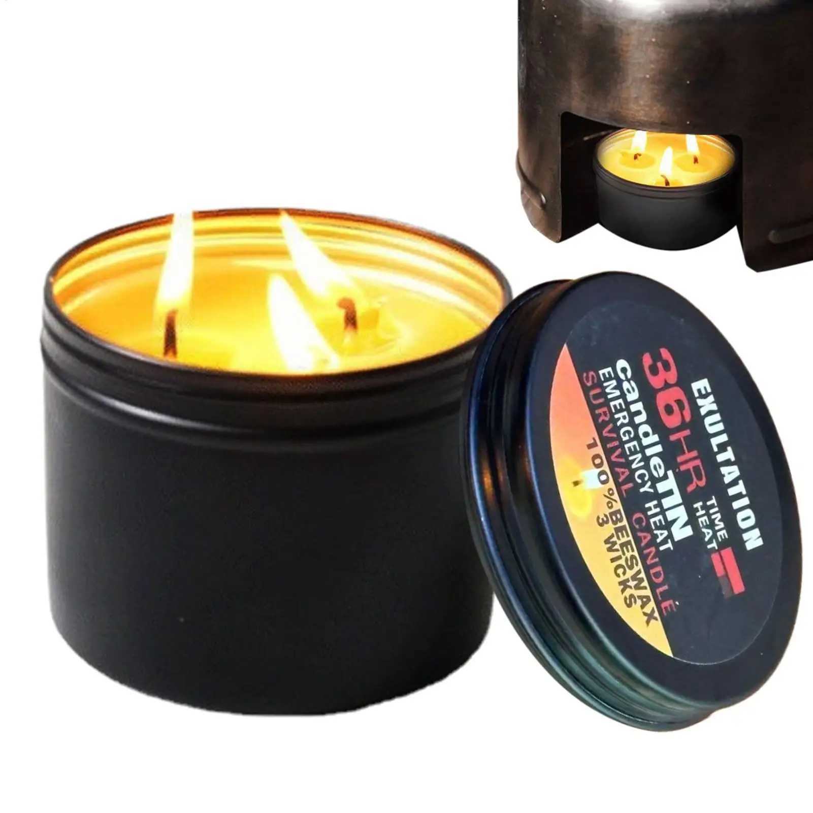 survival candle for Power Outages 36 Hours Long-lasting smokeless Unscented Candles for disaster prevention emergency lighting D260318