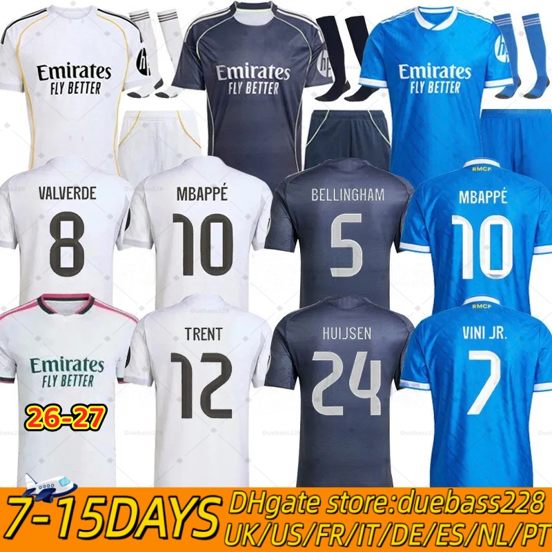 MBAPPE Reals MAdriD 25 26 soccer jerseys BELLINGHAM VINI JR ENDRICK RealsMAdriD football shirt VALVERDE 2025 SPains 2026 RONALDO fans player men kids kit Camiseta UK