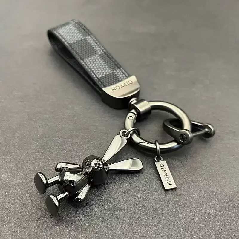 Neutral leather rotating car Continente chain cute Pareja pendant Alta Calidad gift 2025 H2603181 - view 3