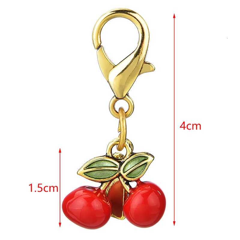 Exquisite Cherry Butterfly Keychains For Women Bag Pendant Car Keyring Creative Fashion Backpack Decoration Accessories Gifts H260318 - view 7