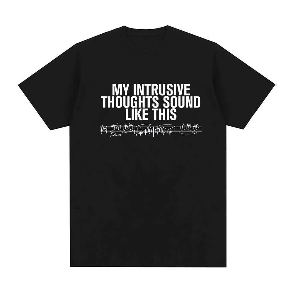 INTRUSIVE THOUGHTS BABY TEE 2026 new style ROSALIA Same As Official Website High Quality Tee-shirt 100Cotton Soft Round NeckT260317