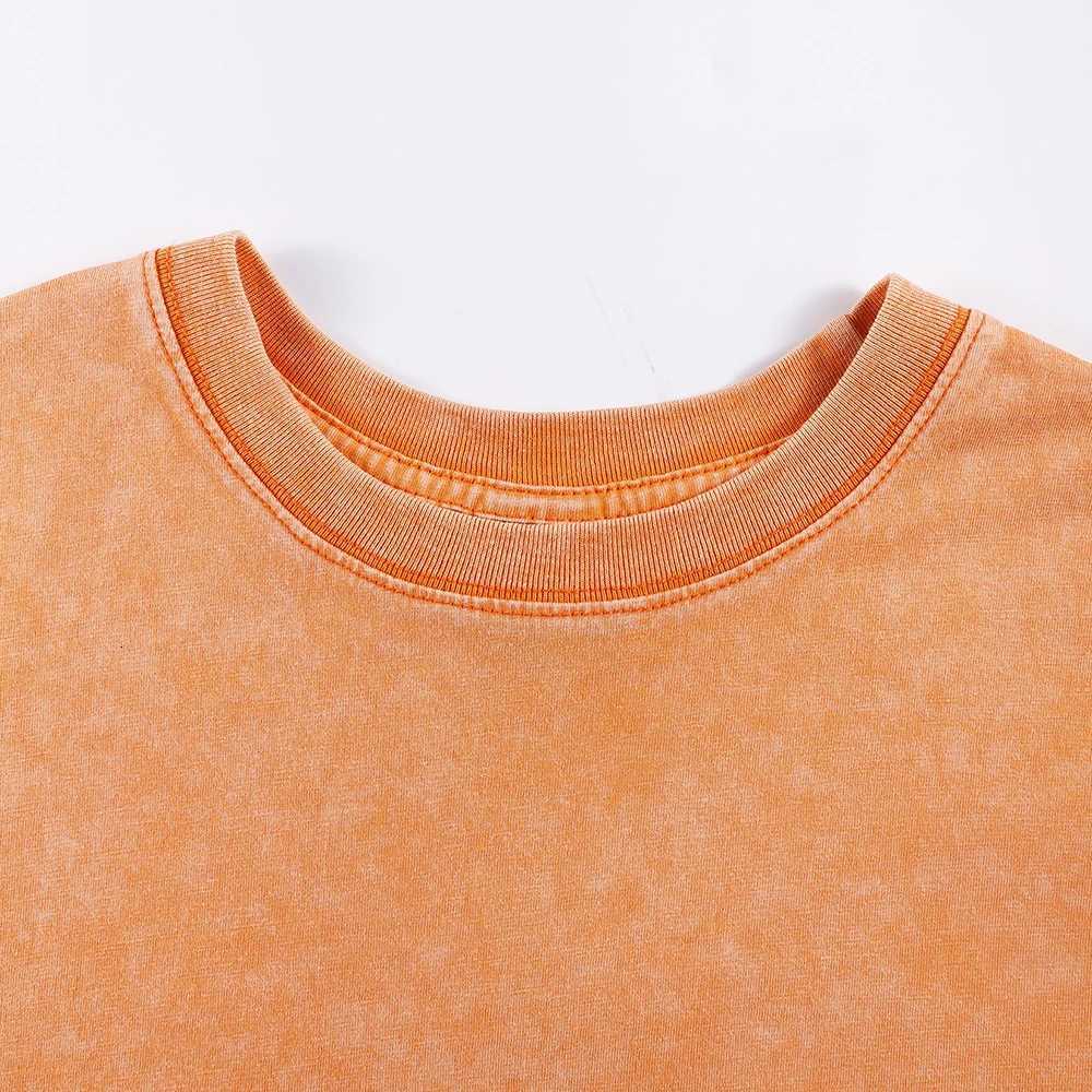 Milfa Purple Art Letter Printing Washed T-Shirts Womens Cotton Short Sleeve Tops Street O-Neck Oversize T Shirt Summer ClothesT260317