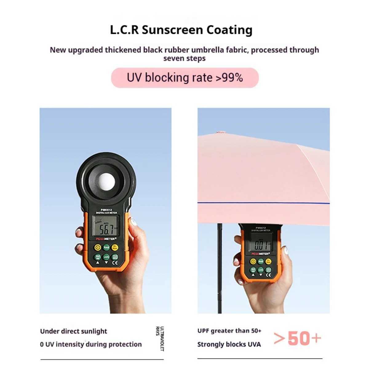 1Pc 55 Off Mini Sun Umbrella Pocket Rain Umbrella Vinyl Folding UV Ultraviolet Protection Sun Shade Pocket Parasol Capsule H260318 - view 6