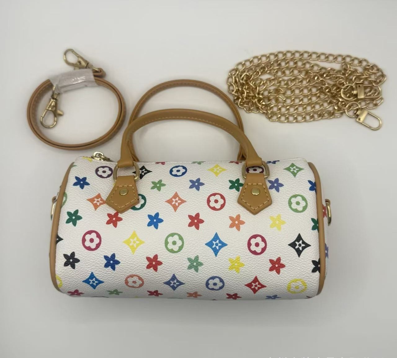 Fashionable printed design boston bag 2026 new style arrives versatile commuting handbag crossbody bag free shipping