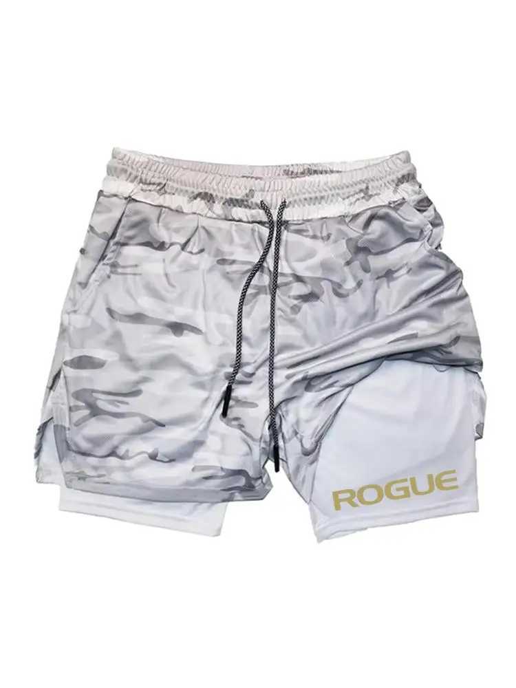 Men Running Shorts 2 In 1 Double-deck Sport Sportswear Gym Fitness Short Pants Training Jogging Bottom Mens Clothing M260318