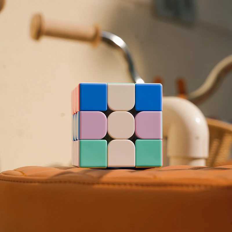 3x3 Speed Cube Magic Puzzle Kid Toy Matte Finish Professional Cube Single Magnetic Beginner Cube fBirthday Gift for Boys/Girls H260314