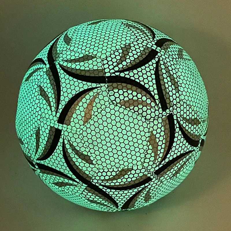Size 5 Glowing Soccer Ball Durable Football For Competition Training For Indoor And Outdoor M260318