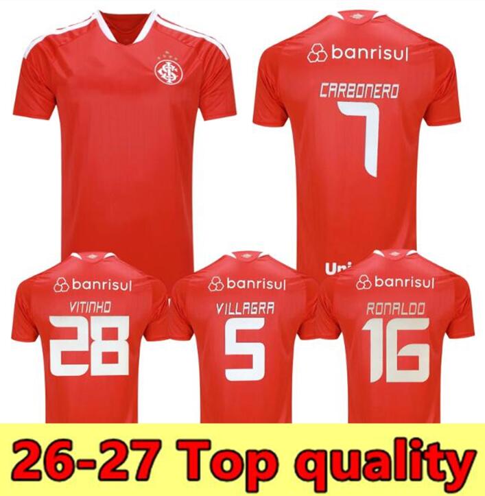 26/27 Internacional jerseys 26 27 A.PATRICK SC Internacional football shirtsE.VALENCIA WESLEY R. VITAO soccer jersey BORRE