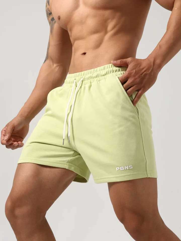 Mens Casual Sports Shorts Made Of Cotton Fitness Elastic And Light THree-inch Pants Are Suitable For Daily Outdoor Beach M260318