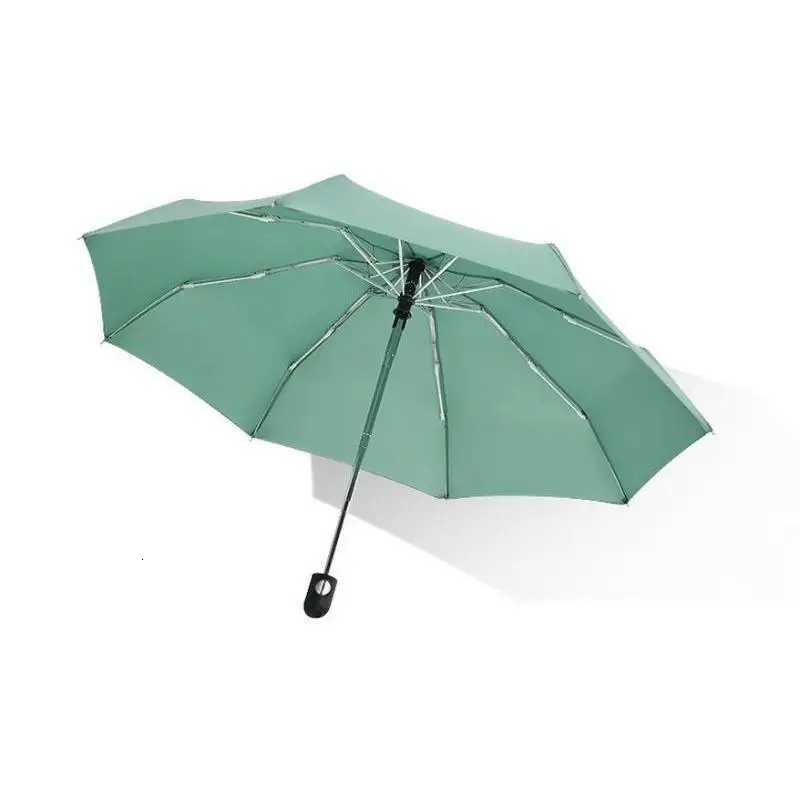 Mini Fully Automatic Umbrella UV Resistant Vinyl Sunshade Umbrella Portable 5 Fold Umbrella Dual-purpose Weather Travel Umbrella H260318 - view 6