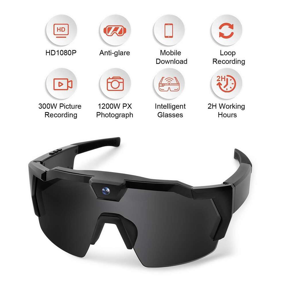 Famous Brand New Sunglasses DV Camera Sports Recording Photo Smart Outdoor Cycling Fishing Recorder HD Video Hands-Free Wearable Camera CKS