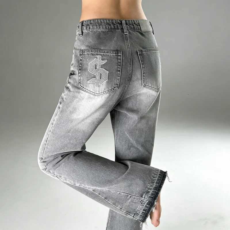 Harajuku Y2K New Washed Vintage Loose Jeans Women Street Hip Hop Joker Oversized Wide-leg Pants Unisex Casual Punk Mopping JeansT260317