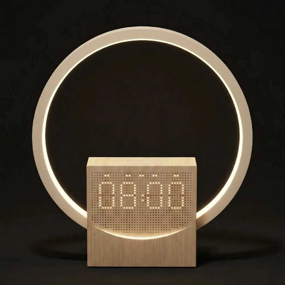 Digital Alarm Clock with Sunrise Simulation Wakeup Light Bluetooth Speaker And White Noise Machine for Bedroom Office Desk D260318