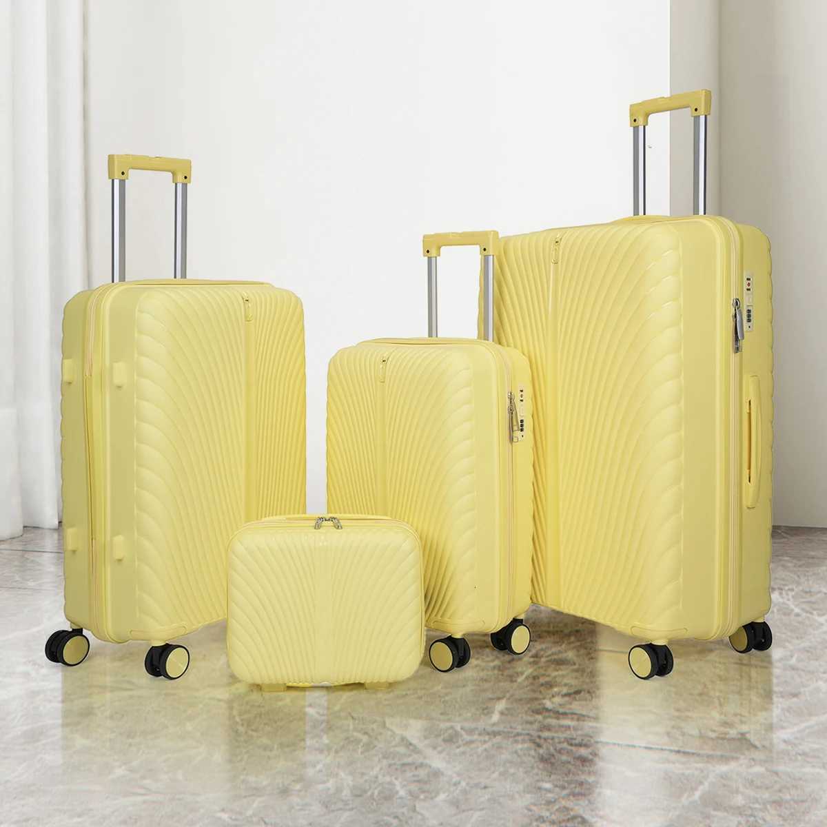 2025 New Large-Capacity and Durable Luggage Roller Suitcase Men and Women Carry-Boarding Travel 20/24/28 Multi-Piece Set H260316