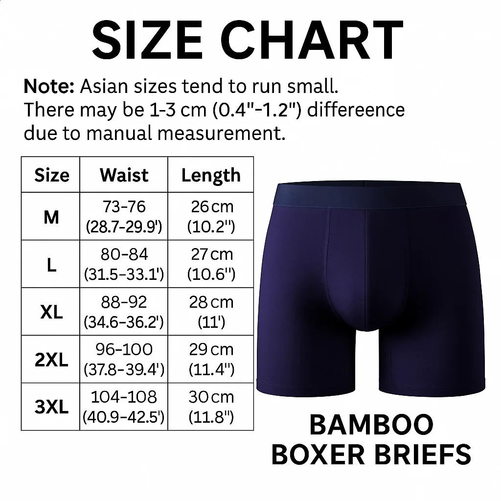 95 Bamboo Fiber 5 Spandex Multipack Mens X-length Long Leg Boxer Classic n Comfortflex Waistband Underwear Man Sports XL 260317
