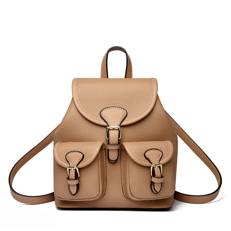 Travel backpack chain with high-end feel lightweight women's bag vintage flower light luxury backpack small backpack