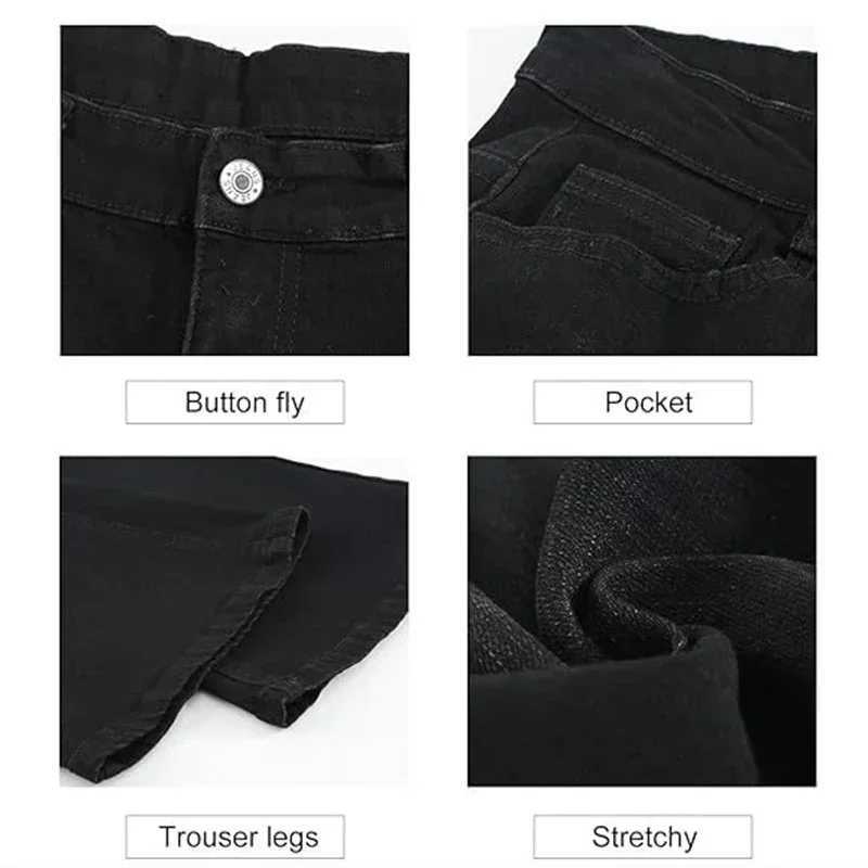 2025 Women Chic High Waist Flare Jeans Lady New Slim Fit Bootcut Cheap Denim Pants Fashion Pure Black Bell Bottoms TrousersT260317