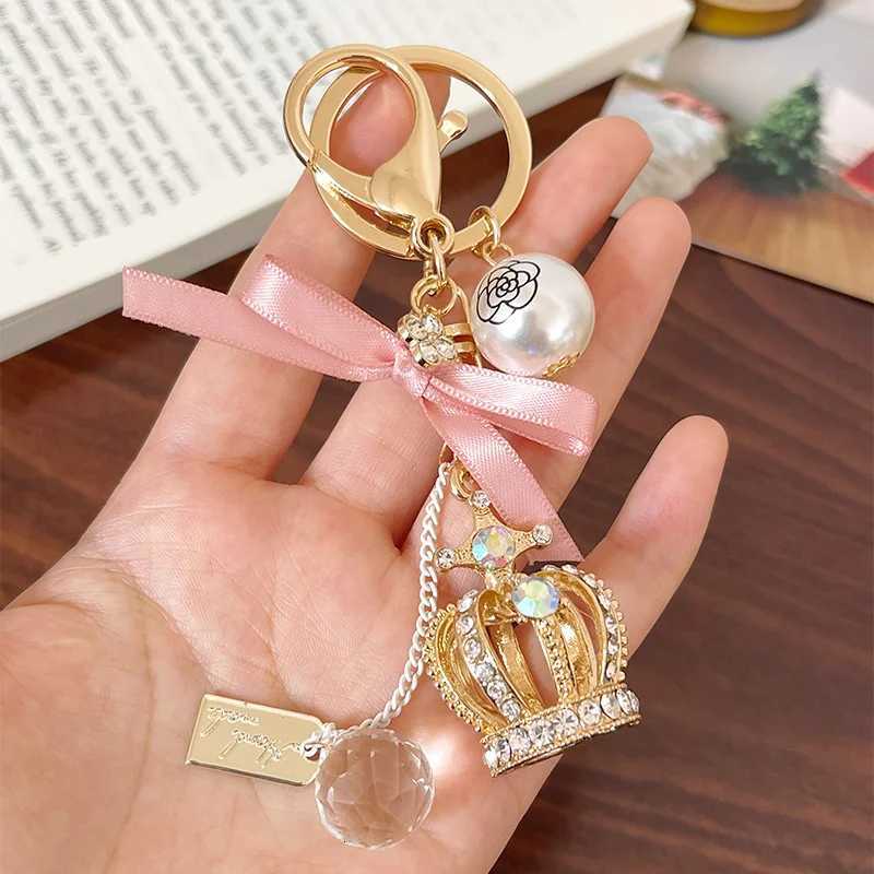 King Crown Keychain Pendant Charm Rhinestone Crystal For Handbag Purse Bag Carkey Gift Keyholder H260318 - view 6