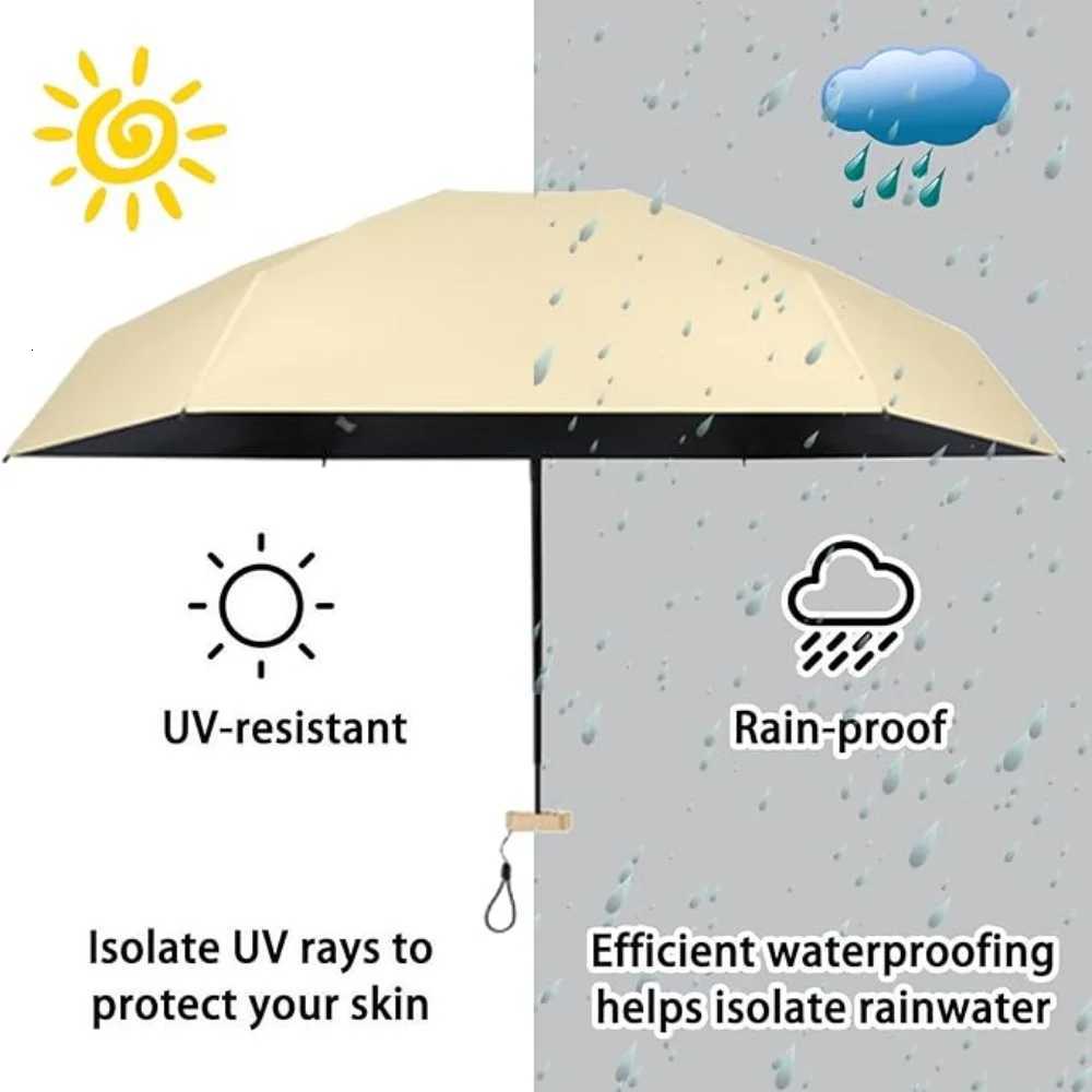 Mini UV Umbrella - Lightweight Folding Parasol Sunny Umbrella Reinforced Frame Portable Kids/Ladies Sunshade Umbrella H260318 - view 4