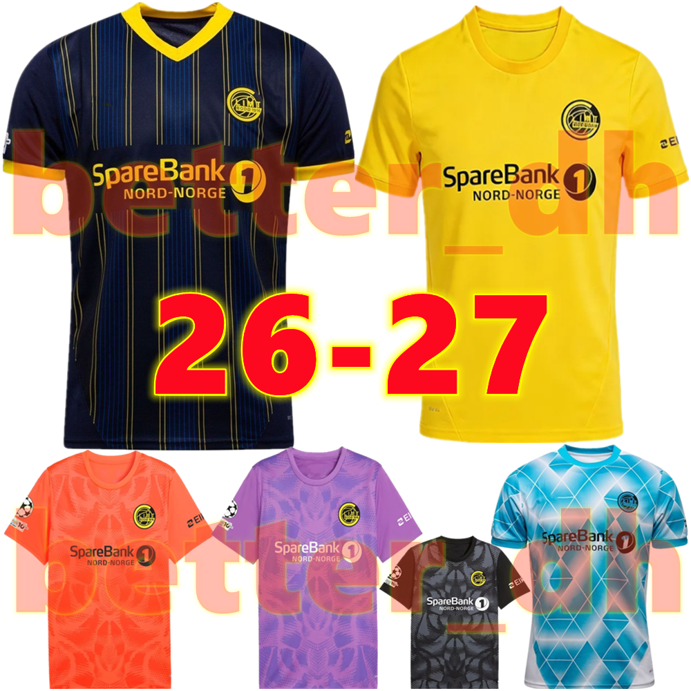 26 27 FK Bodo Glimt Soccer Jerseys HAUGE HOGH BLOMBERG FET AUKLEND EVJEN HELMERSEN Men Uniforms 2026 2027 BASSI SJOVOLD BJORTUFT SALTNES MAATTA