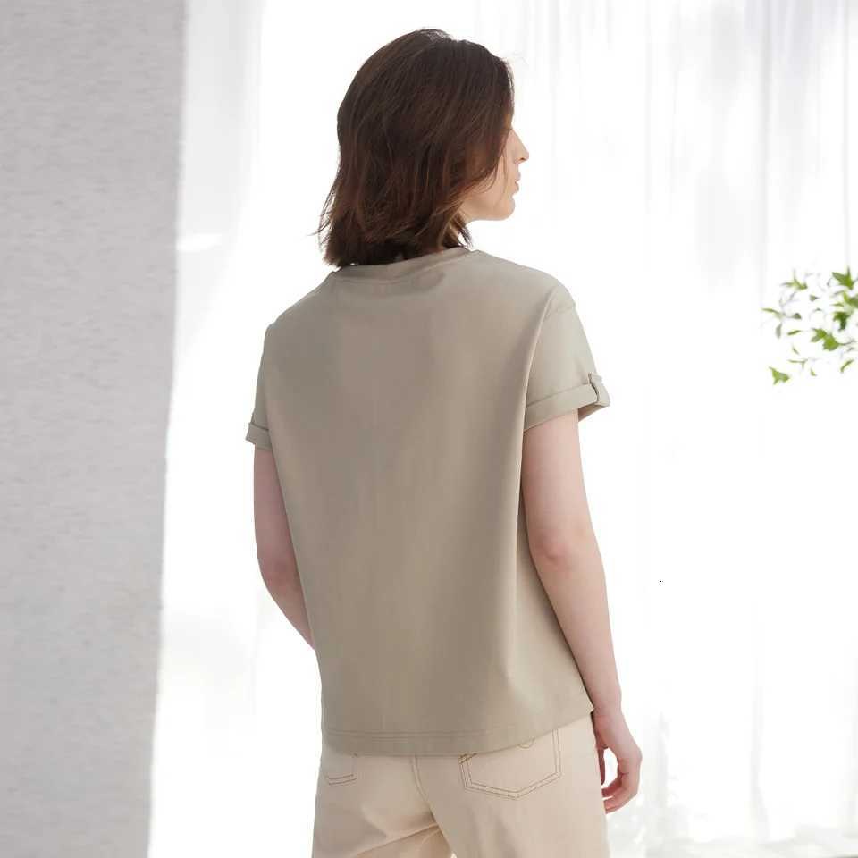 K2123L Summer Short Sleeved Clothes Premium Luxury Womens Clothing Combed Cotton Tshirts pima cotton Tee ShirtT260317