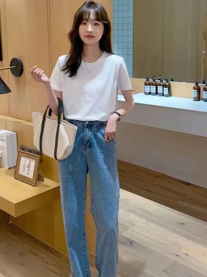 Solid Women Short Sleeve T Shirt Cotton O Neck Loose Black White Basic Thin Tops Fashion Harajuku Casual Outer Wear T-ShirtsT260317