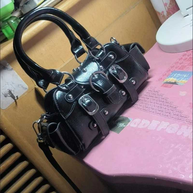 New Womens Fashion Portable Wing Bag Hot Girl Motorcycle Bag Trendy Versatile Shoulder Crossbody BagZ260317