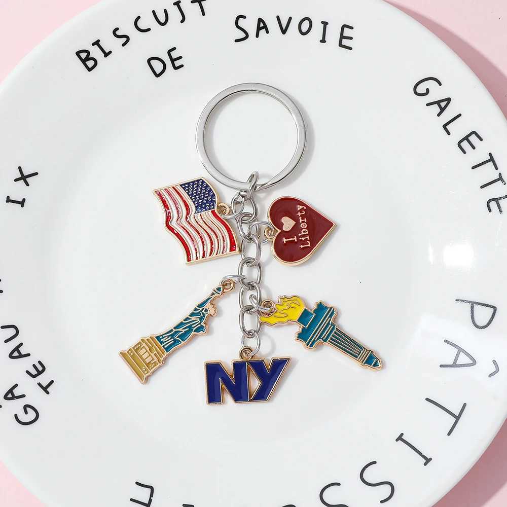 Statue of Liberty Decorations Independence Day Keychain Bag Pendant Heart Decorative Keying Backpack Liberty Pendant Accessories H260318 - view 5