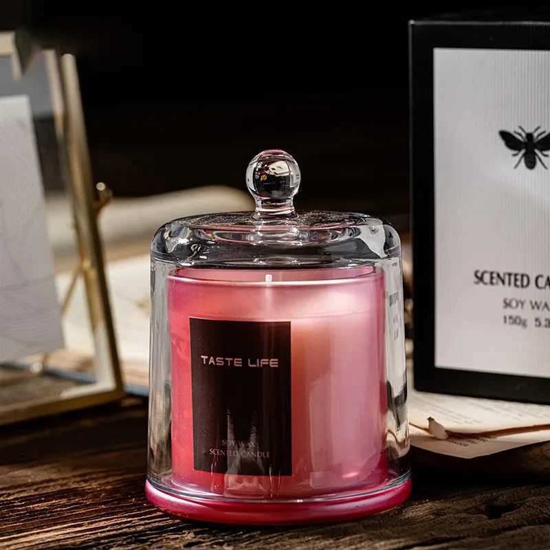 Lavender Scented CandlesRelaxing Aromatherapy Candle Glass Jar Candle Gifts for Women Jar Candles for Home Decoration D260318