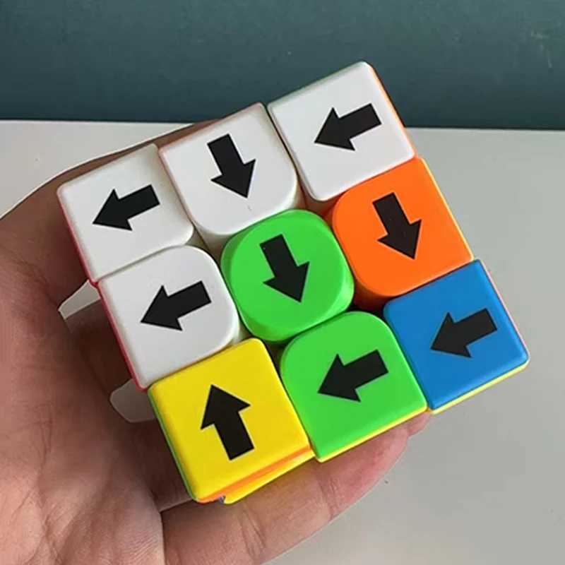 Direction Arrow Speed Cube 3X3X3 Puzzle Challenge Gift IQ Logic Training Brain Teaser For Kids Boys Girls zauberwrfel H260314