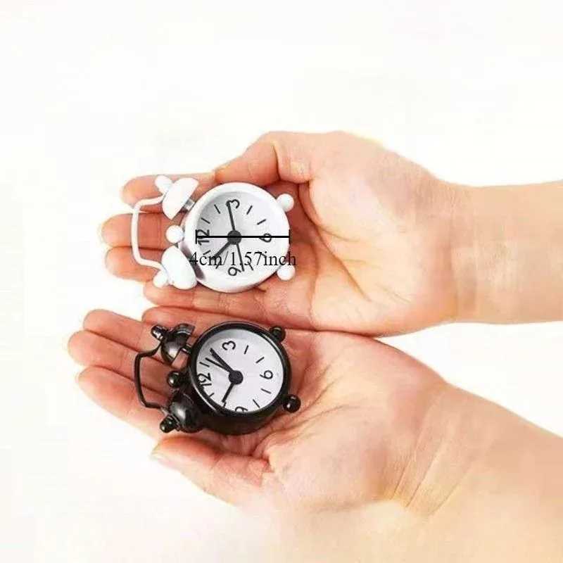 40mm Mini Metal Alarm Clock Creative Student Electronic Alarm Clocks Bedside Alarm Clock Portable Travel Clocks D260318