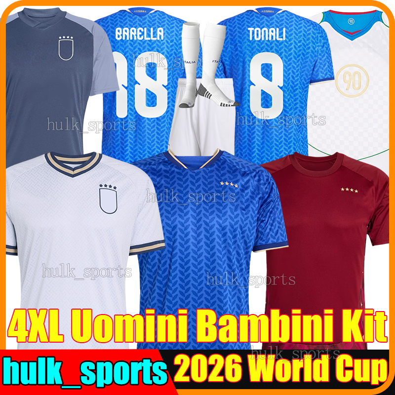 4XL Italy 2026 World Cup soccer jerseys Italia RETEGUI RASPADORI FRATTESI CAMBIASO TONALI DI LORENZO ESPOSITO DIMARCO DONNARUMMA men kids kits sets football shirts